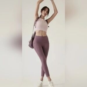 Salutation Stash High Rise 7/8 Legging, Size S, Color: Damask Mauve
